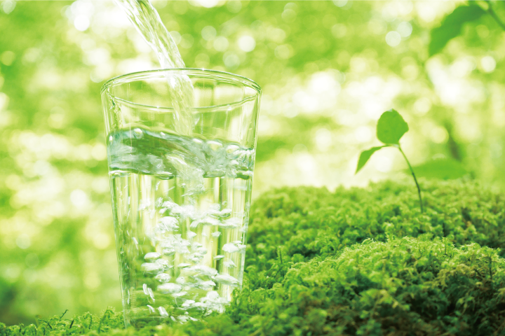 株式会社 妙見水の天然水販売イメージ新緑モデル広告